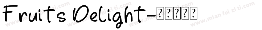 Fruits Delight字体转换